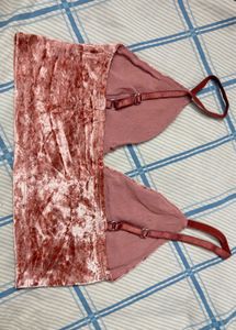 Pink Velvet Cami Top