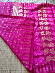 Cotton Silk Jamdani Kolkata Special ,Golden jari