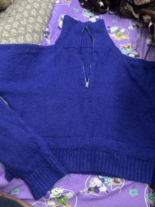 blue sweater