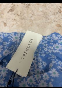 Trendyol Light Blue Floral Dress