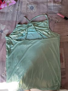 Mint Green Ruched Tank Top
