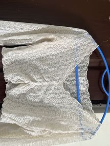 Elegant White Lace Blouse