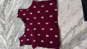 Elegant Maroon Lehenga Choli Set