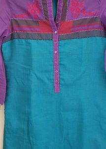 Colorful Embroidered Kurta