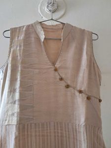 Elegant Beige Anarkali Dress