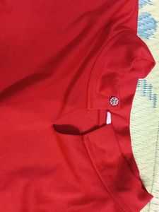 Red Tee with Bunny Patches