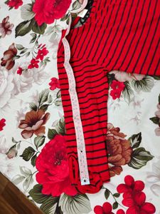 Red Striped Long Sleeve T-Shirt