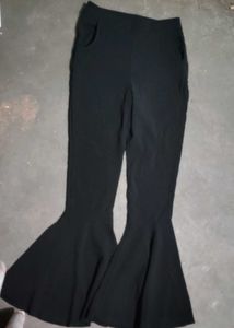 Black Flared Bell Bottom Pants