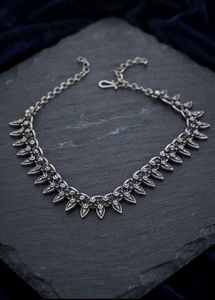Traditional Oxidized Silver Anklets