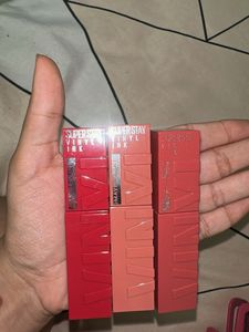 Maybelline SuperStay Vinyl Ink Lipsticks pack of 3