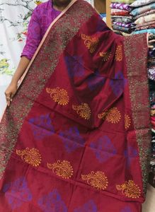 Premium Linen cotton saree ✨