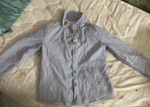 Blue Striped Miffy Button-Up Shirt