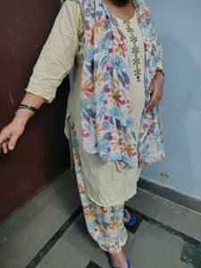printed cotton 3 peace duptta set 3xl summer