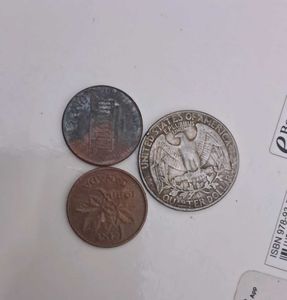 3 vintage Foreign coins