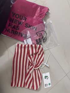 Striped Twist Front tube Top