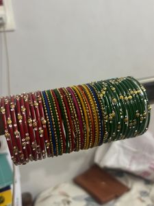 Vibrant Multi-Color Bangles Set