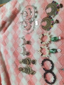 Assorted Ethnic Earrings Collection(12 pairs of ea