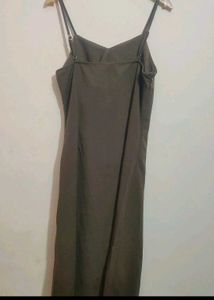 Olive Spaghetti Strap Dress For 36 Bust