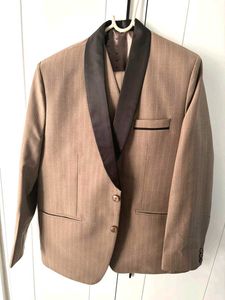Classic Brown Pinstripe Tuxedo