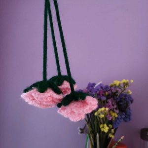 Crocheted Pink Rose
