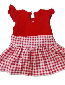 Cute Bunny Red Gingham Dress