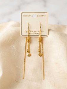 stylish Golden Harmony heart cham Earrings