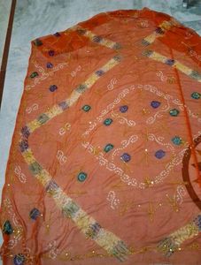 Colorful Ethnic odhna 4 set semi fabric