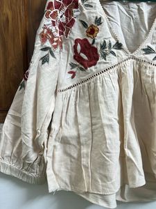 Embroidered Boho Blouse