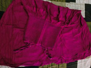MAROON HEAVY FLARED ONEPIECE