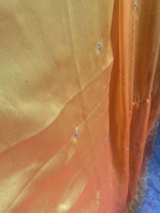 Elegant Orange Embellished duppata