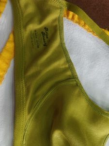 Comfortable Non padded Green Bra Set