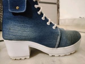 Denim Boots