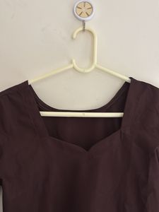 Chic Brown A-Line top
