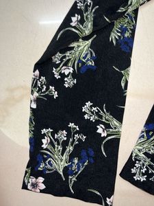 Chic Floral Print Peplum Top