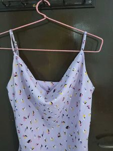 Lavender Floral Slip Dress