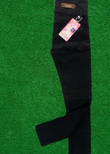 Girls Waist Ankle Black Jeans