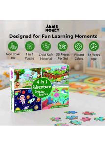 Jam &amp; Honey 4-in-1 Jigsaw Puzzle for kids