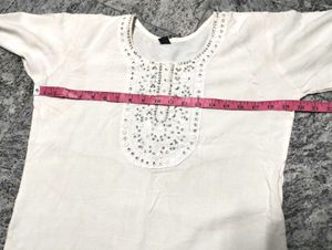 White perfect kurti set