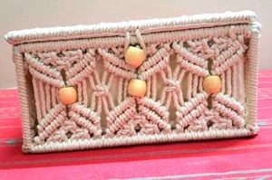 Handmade Macrame Storage Box