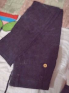 Dark Blue Velvet Pants