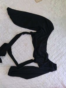 Black Wrap Top