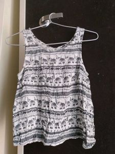 Elephant Print Tank Top