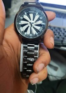Tencel Black &amp; Blue Men's Watch