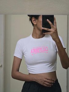 White California Crop Top