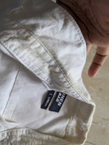 Men's White Linen Shirt