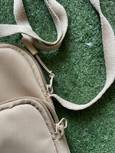 Beige side Bag