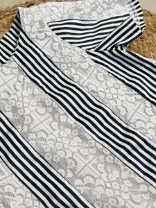 Chic Striped Lace Top