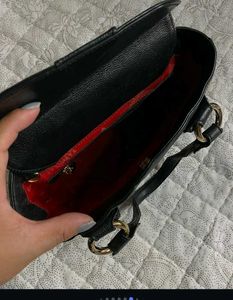 MCM Black Leather Tote Bag