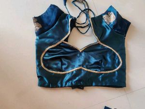 Elegant Blue Embroidered Lehenga Set
