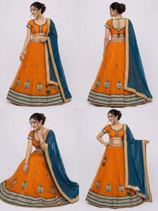 Orange Lehenga Choli Set